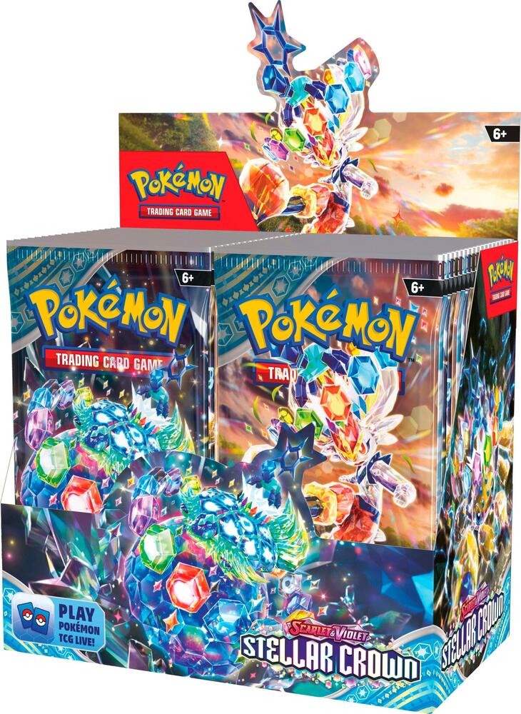 Scarlet & Violet-Stellar Crown Booster Display Box (36 Packs) TCG Collectors Club Scarlet & Violet-Stellar Crown Booster Display Box (36 Packs) TCG Collectors Club