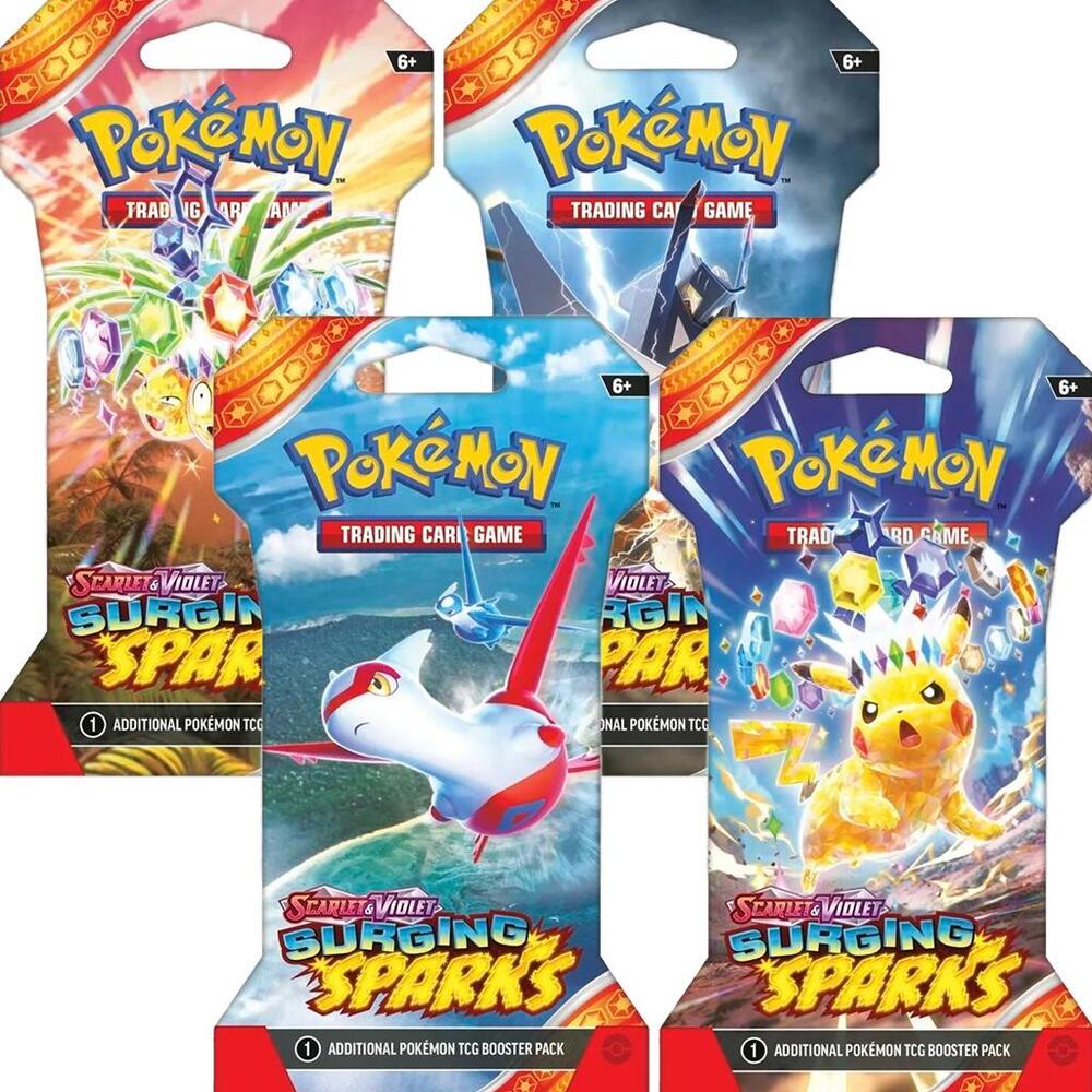 Surging Sparks Sleeved Booster Pack Bundle [Set of 4]